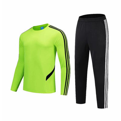 Sports Suit Mens Slim Round Neck Casual Running Two-piece Suit