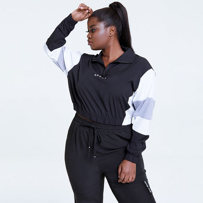 Loose Sports Long-sleeved Top and pants set