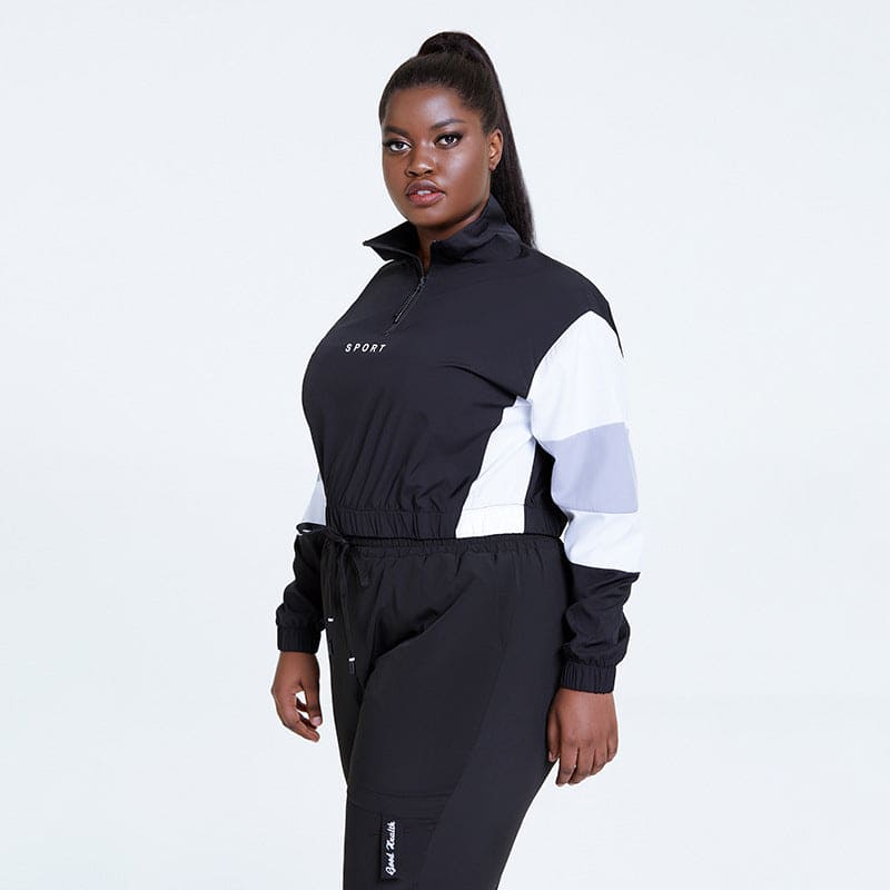 Loose Sports Long-sleeved Top and pants set